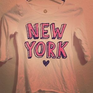 White New York Long Sleeve Shirt